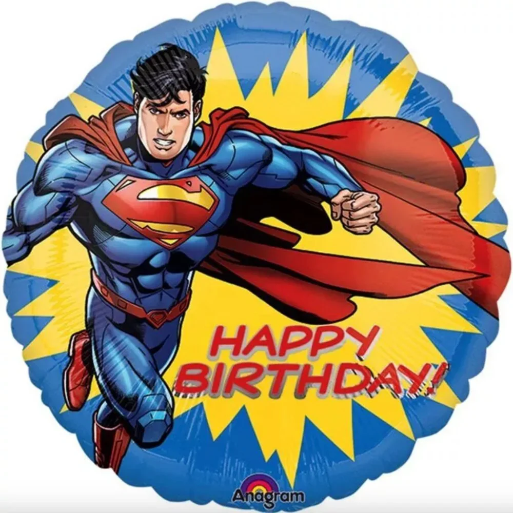 DC Comics Superman Happy Birthday Foil Balloon 18